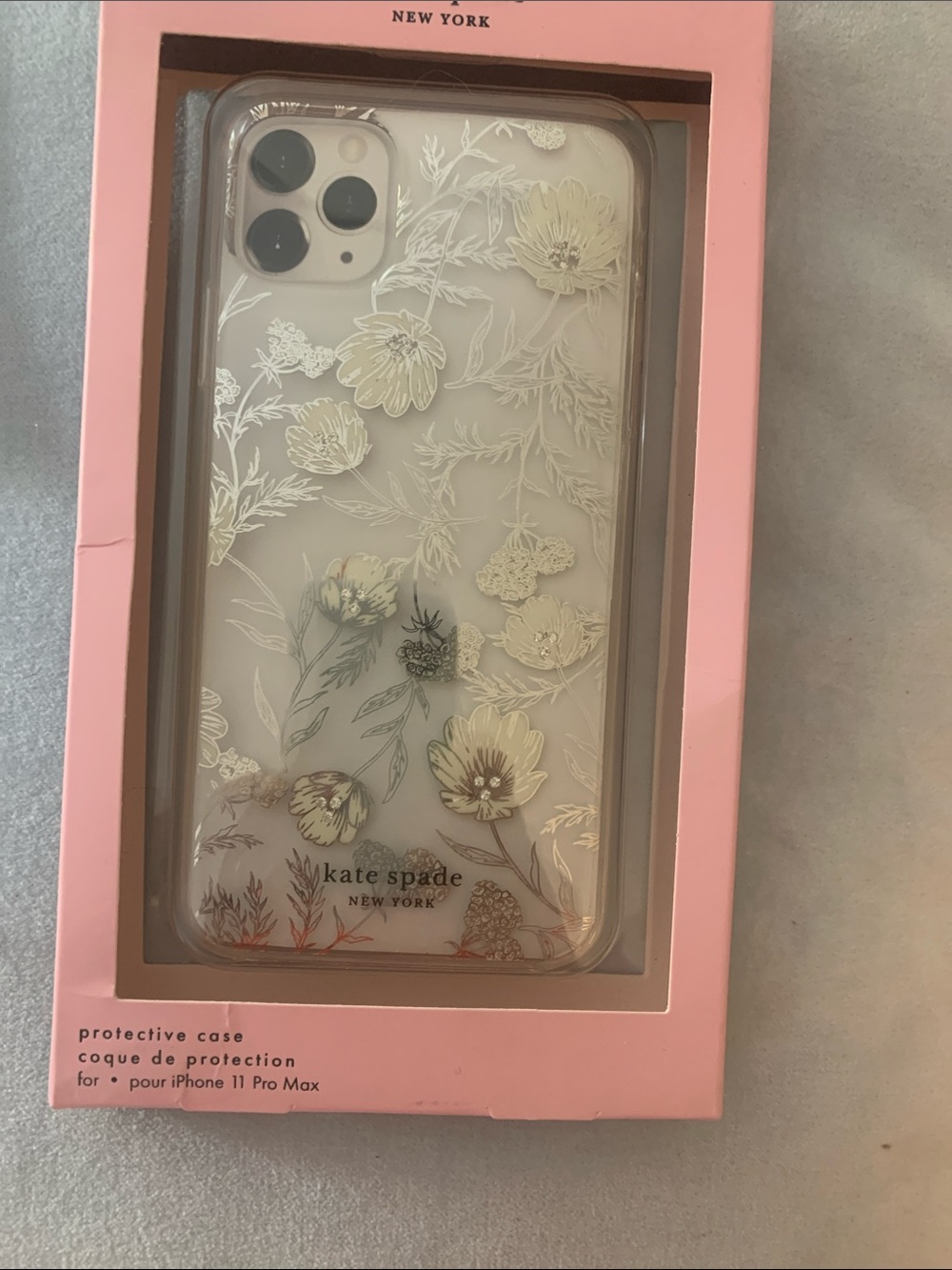kate spade Cream Floral Clear Protective Case for iPhone 11 Pro Max
